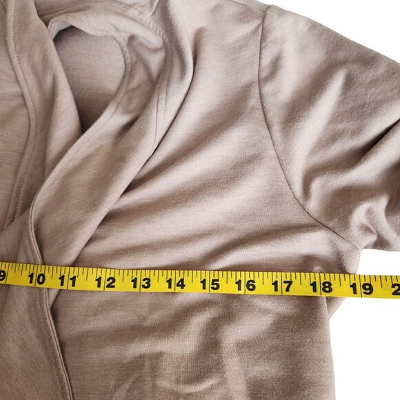 LOGO Lounge by Lori‎ Goldstein Womens Cardigan L Draped Open Front Lagenlook - Picture 4 of 11